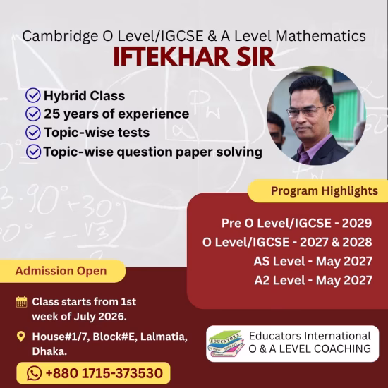 Mathematics - Iftekhar Sir